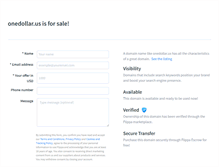 Tablet Screenshot of onedollar.us