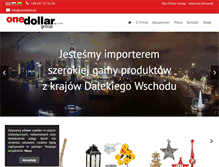 Tablet Screenshot of onedollar.pl